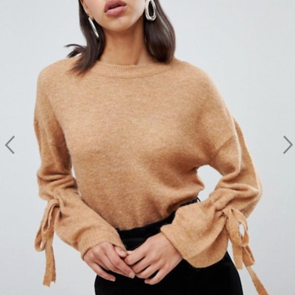 ASOS Sweaters - ASOS "Vero Moda Tie Cuff Knitted Jumper"